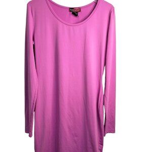 (#611)Say What? Women's Purple Long Sleeve Bodycon Dress Size Medium